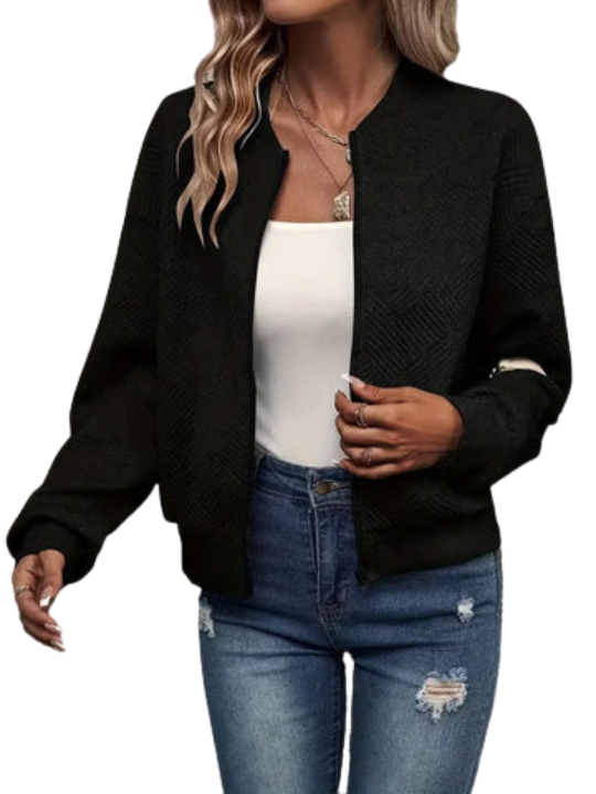 Letnia Kurtka | Lekka i Oddychająca | Teksturowana Tkanina | Casual Chic Design