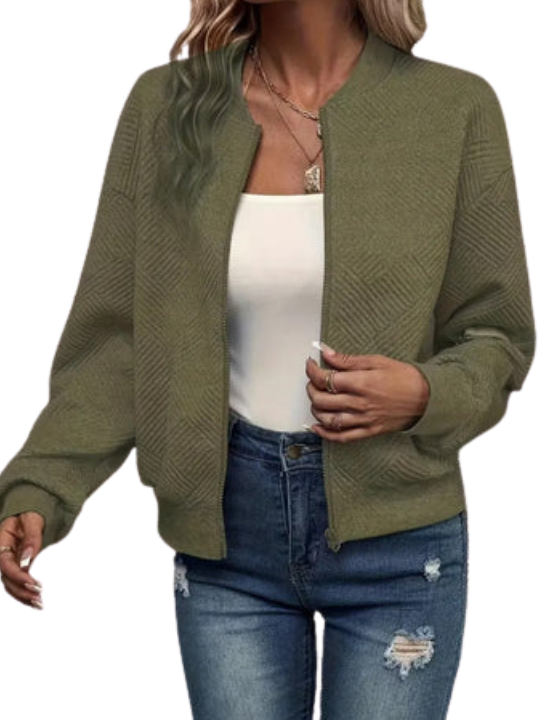 Letnia Kurtka | Lekka i Oddychająca | Teksturowana Tkanina | Casual Chic Design